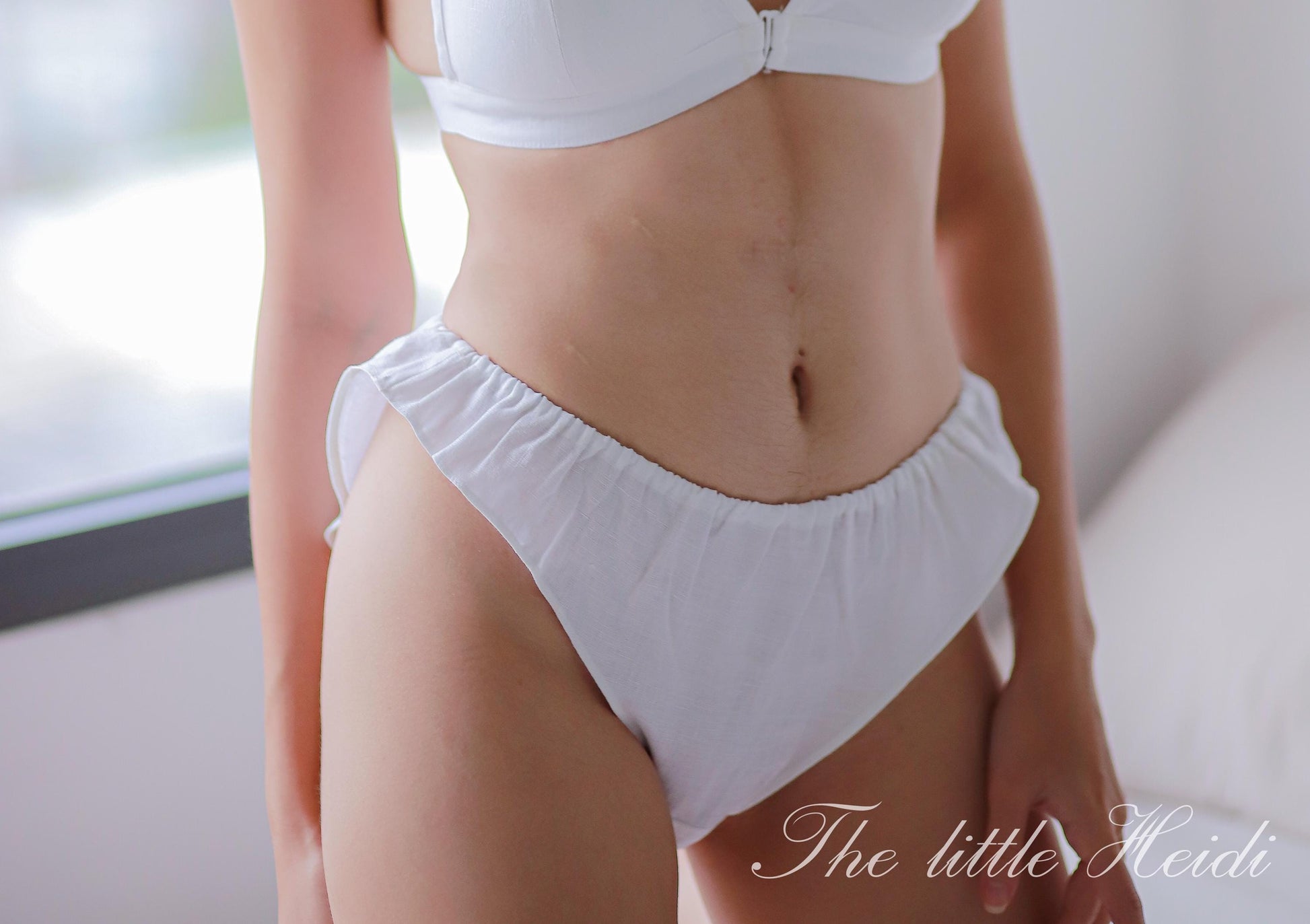Linen underwear/ linen panty/linen panties/ linen sleepwear/ flattering underwear
