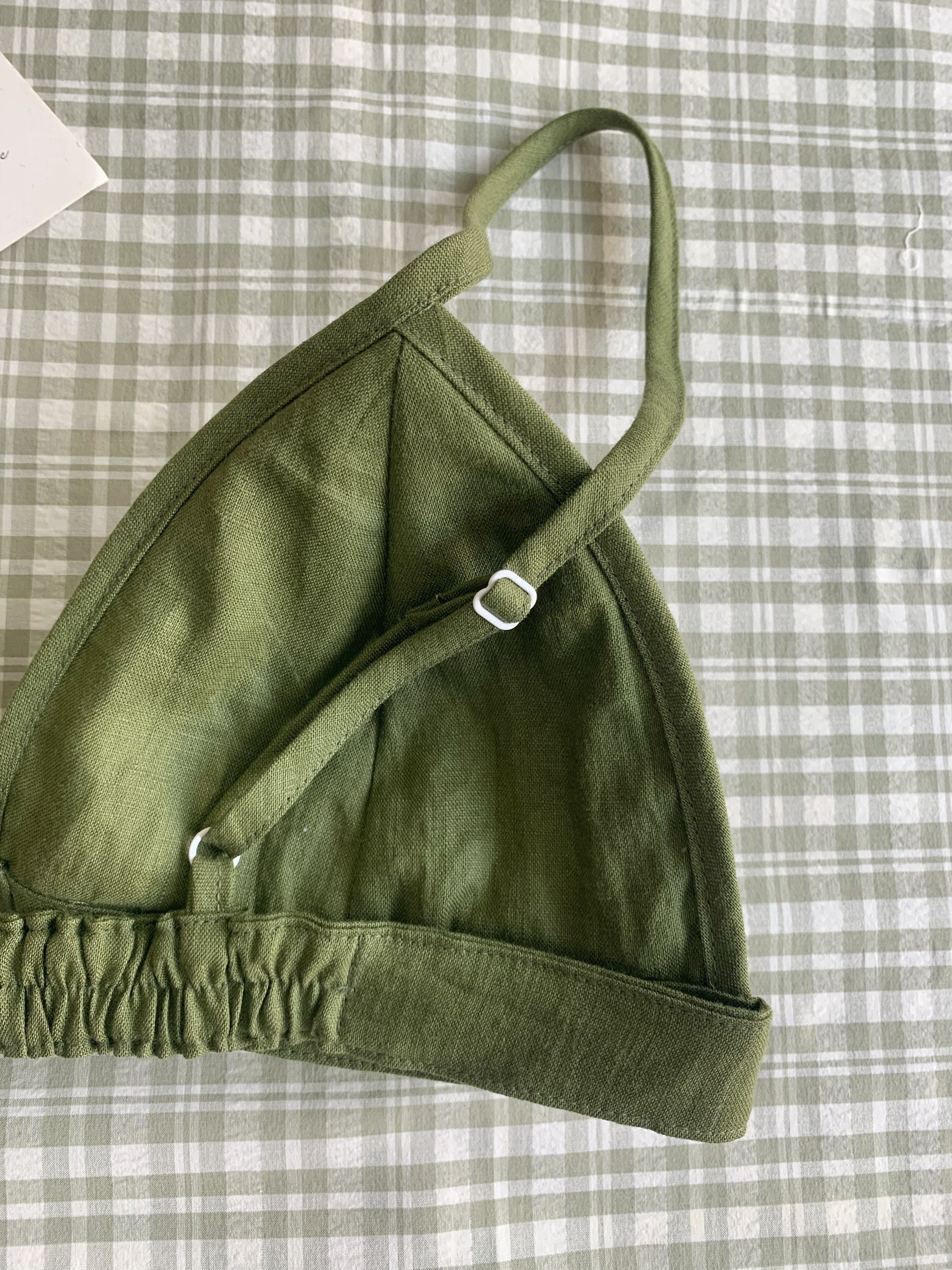 Linen bras set/ linen bralette / linen sleepwear/ linen home wear/ Home wear bra/ summer linen bra/ linen lingerie